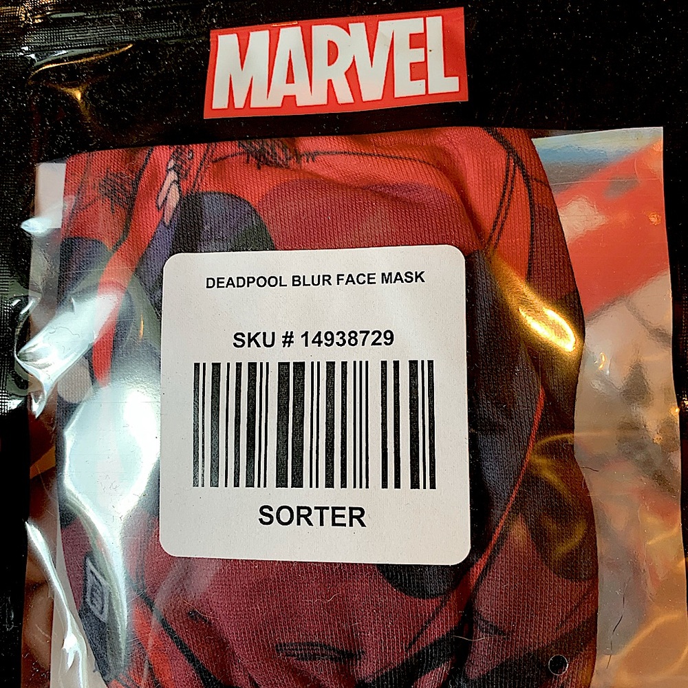 Marvel deadpool face mask